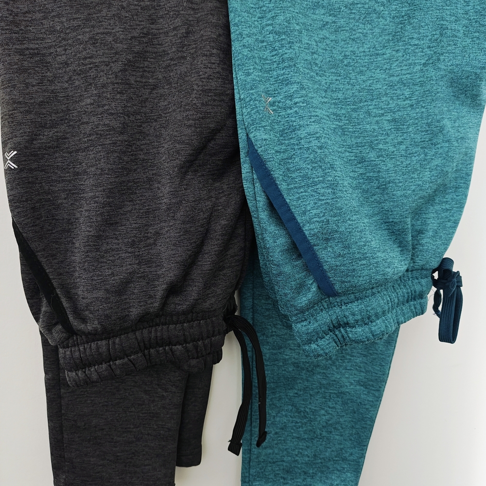 Xersion Blue and Gray Sweatpants with Elastic Waistband